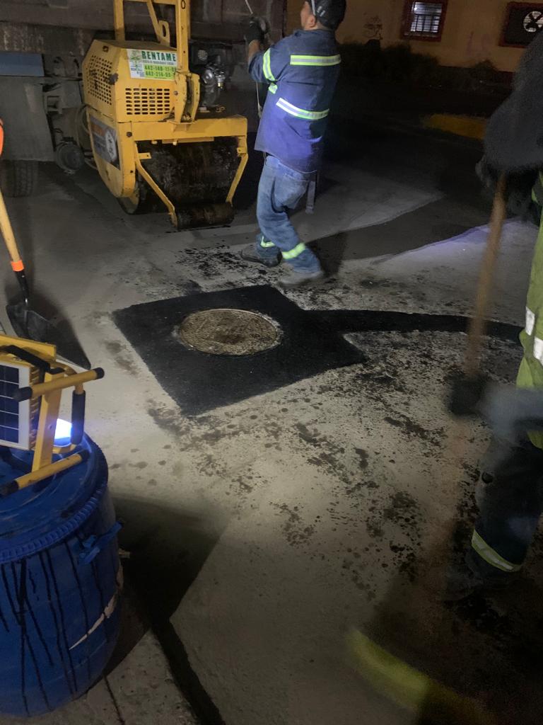 Reposición de superficie, Intervención nocturna